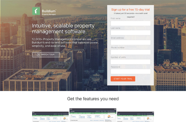 Buldium Landing Page Example