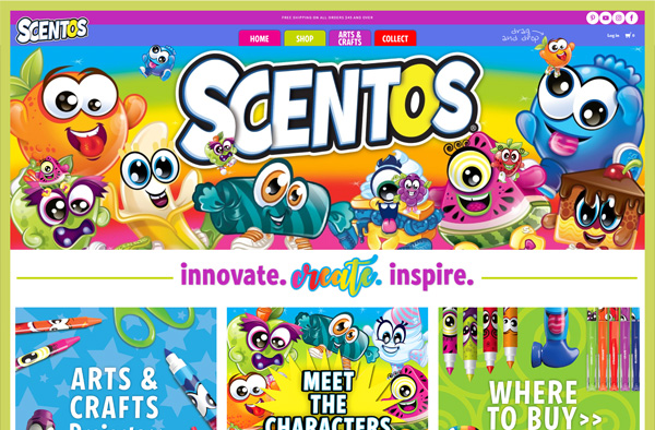Previous Arts and Crafts Website Design Example