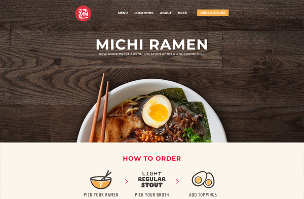 Previous Thai Restaurant Website Design Sample