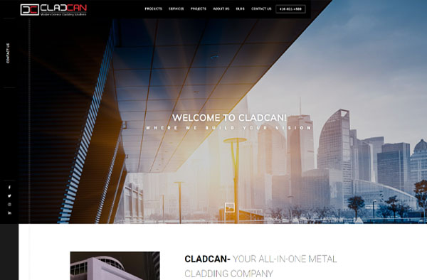 Previous Construction Website Design Example