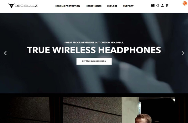 Previous Consumer Goods Website Design Example