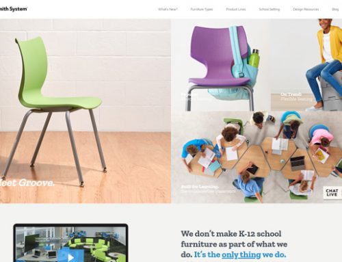 Previous Education Furniture Website Design Example