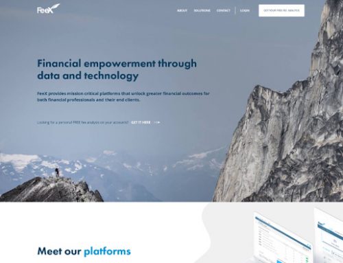 Previous Financial Data and Technology Website Design Sample