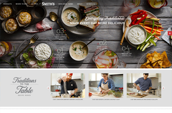 Previous Food Industry Website Design Example