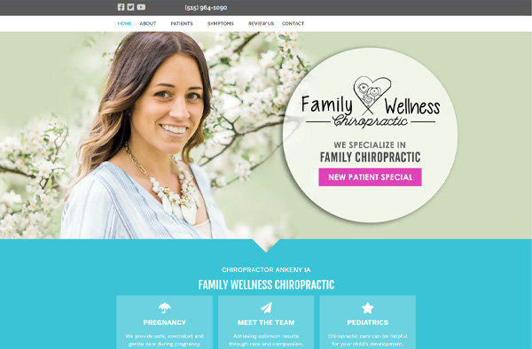 Previous Healthcare Provider Website Design Sample