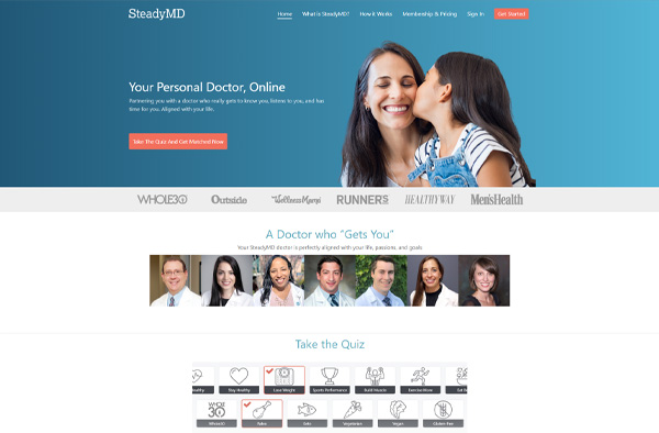 Previous Health Care Website Design Sample