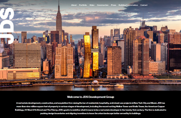 Previous Real Estate Development Website Design Example