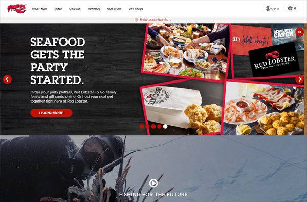 Previous Restaurant Website Design Sample