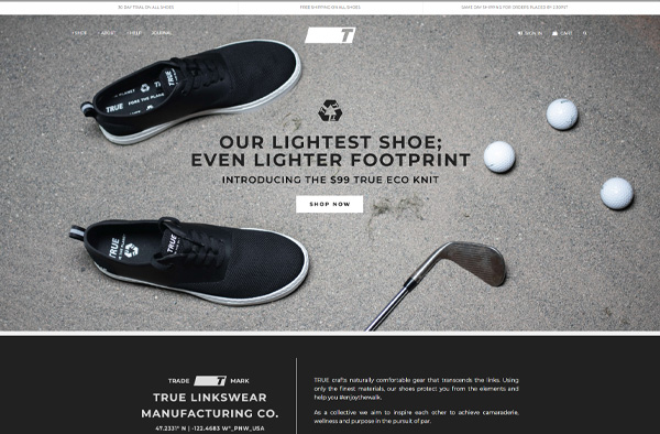 Previous Sports Fashion Website Design Example