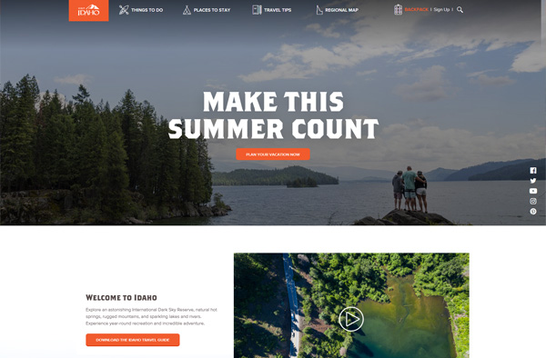 Previous Travel Tours Website Design Sample