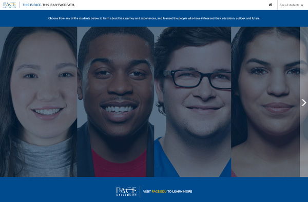 Previous University Website Design Example