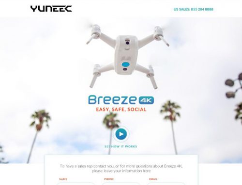 Previous Technology Landing Page Design Example