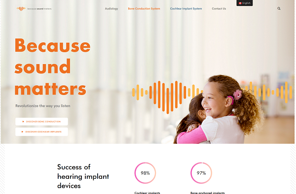 Previous Hearing Solutions Website Design Sample